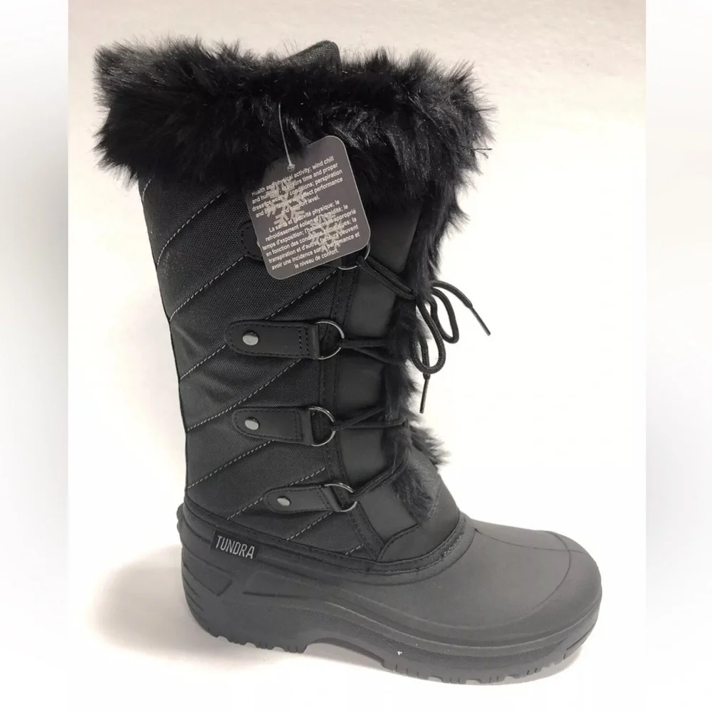 Tundra Women’s Diana, Black Winter Boots, Size 9M